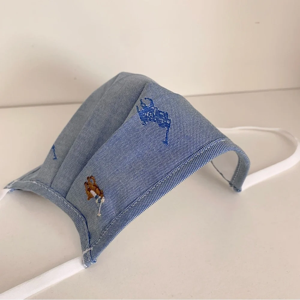 Ralph Lauren embroidered face mask